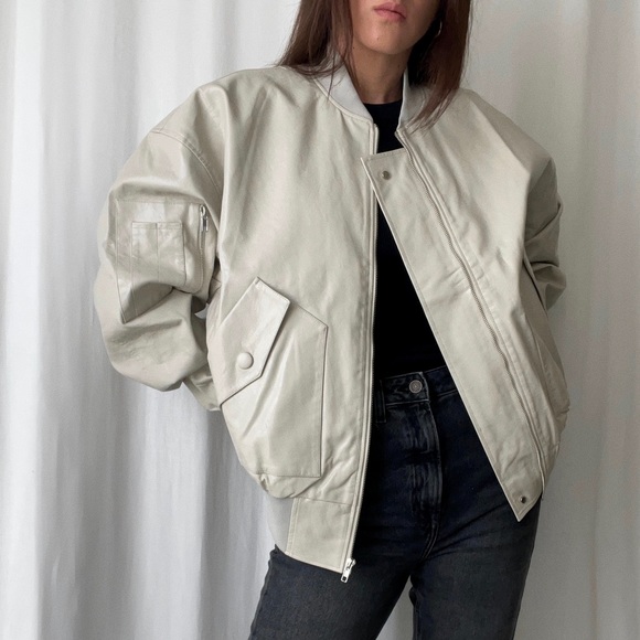 BIANCA BOMBER JACKET 🆕 — In Gray/stone - Picture 10 of 11